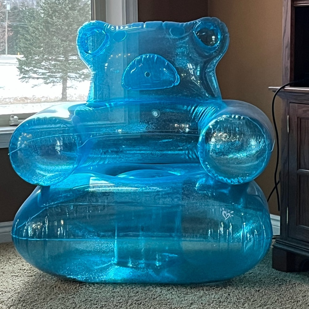 Very cute big gummy bear inflatable chair